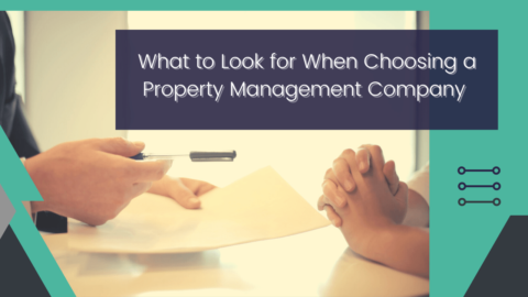 What to Look for When Choosing a Property Management Company
